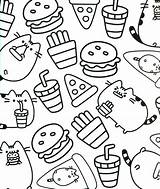 Pusheen Coloring Pages Cat Book Printable Sheets Food Kids Color Print Books Getdrawings Adult Cute Színez Colouring Unicorn Pizza Getcolorings sketch template