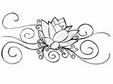 Lotus Flower Coloring Pages Tattoo Mandala Printable Print Colouring Designs Getdrawings Henna Choose Board sketch template