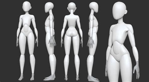 free stylized anime primitive anatomy