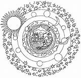 Mandala Mandalas Colorir Imprimir Moon Mond Colorindo Ejemplo Estresse Relaxar Terapia Artigo Planeten Geografia Drus sketch template