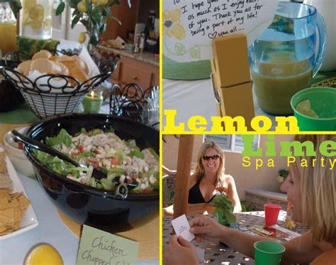 lemon lime spa party