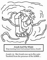 Jonah Whale Coloring Pages Fish Big Lesson Sunday School Church Collection House Belly Churchhousecollection Popular sketch template