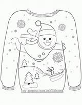 Sweater sketch template