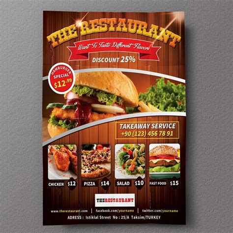 restaurant flyer design ideas salamflavourcom