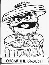 Grouch Sesame Personen Kolorowanki Sezamkowa Ulica Menschen Coloringbookfun Druku Malvorlage Preschoollearningonline Kategorien sketch template