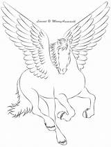 Pegasus Lineart Friesian Ava Lesen Fc08 sketch template