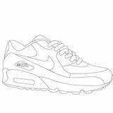 Trainers Shoe sketch template