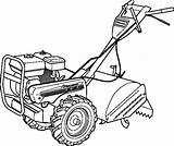 Coloring Tractor Pages Printable Print Mower Lawn sketch template