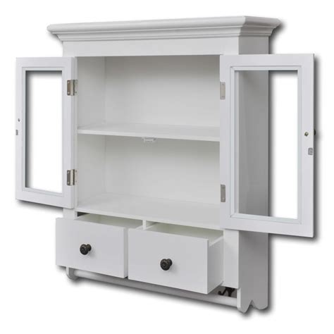 Kitchen Wall Cabinet With Glass Door White