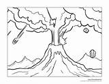 Volcano Coloring Pages Kids Drawing Geology Erupting Erosion Volcanoes Printable Eruption Color Volcanic Print Colouring Clipart Cone Island Cinder Getcolorings sketch template