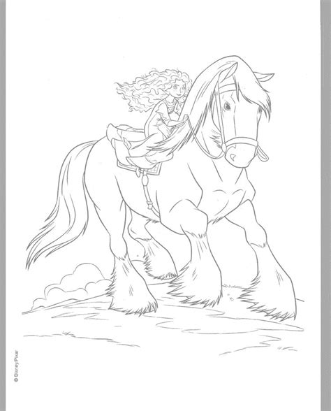 bravegif  horse coloring pages disney coloring pages