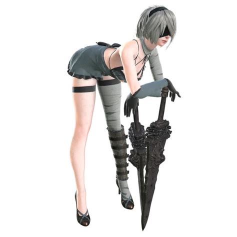 Nier Automata Dlc Featuring Sexy Kaine Outfit For 2b Is Now Available