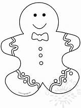 Gingerbread Man Cutout Template Christmas Cartoon Coloring Coloringpage Eu sketch template
