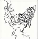 Coloring Pages Rooster Rhode Island Choose Board sketch template