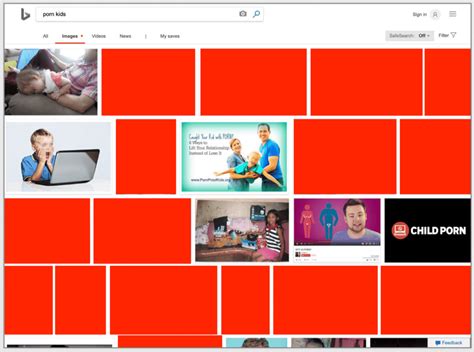 microsoft bing   shows child sexual abuse  suggests