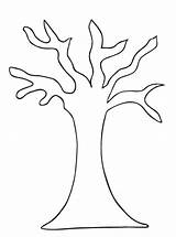 Tree Coloring Leaves Without Trunk Printable Bare Outline Colouring Pages Leafless Drawing Branches Pattern Kids Branch Clipart Trees Fall Template sketch template