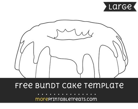bundt cake template large