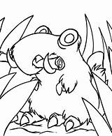 Neopets Prehistory sketch template