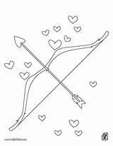 Coloring Pages Bow Arrow Valentine Print Color Arrows Hellokids Getcolorings Printable sketch template