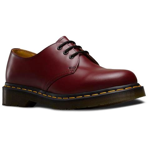 dr martens  retro mod shoes  cherry red smooth