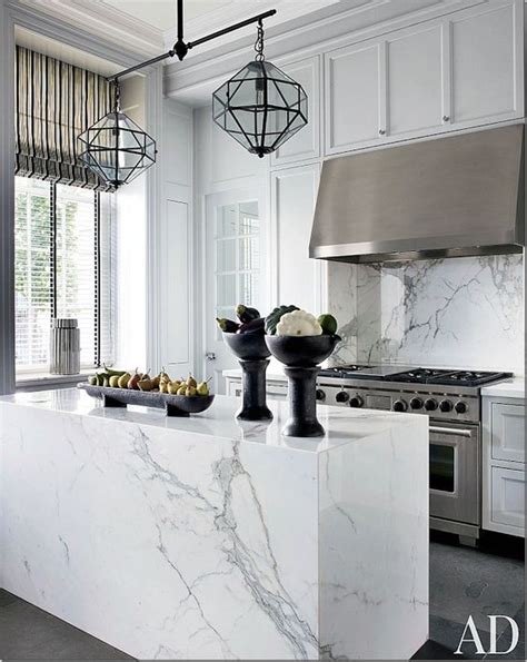 gorgeous marble kitchens