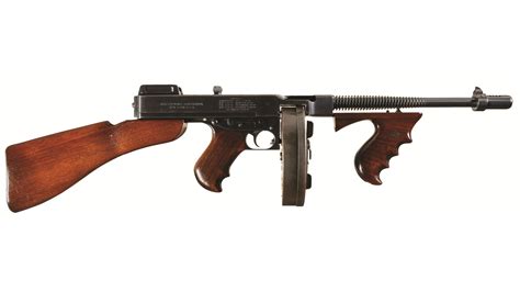 police  colt  thompson submachine gun rock island auction