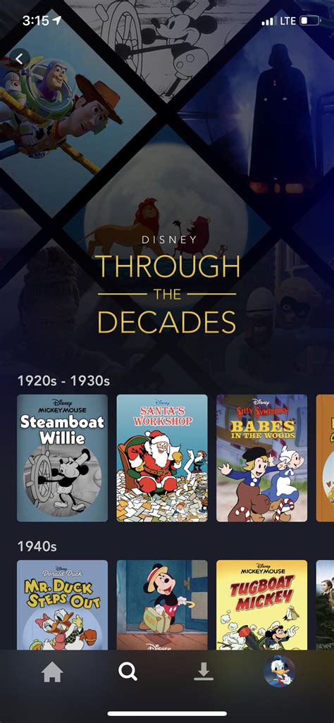 simple    appreciated feature  disney  entire content library sorted
