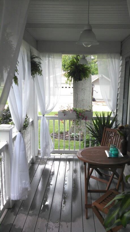 front porch  curtains     cool