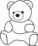 Teddy Bear Outline Coloring Ausmalbilder Clipart Bears Choose Board Pages Kinder sketch template