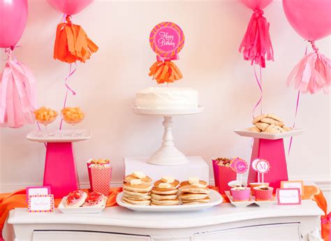 hot pink pancakes and pajamas quick party ideas project nursery
