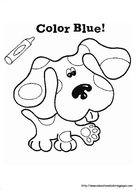 blues clues coloring sheets educational fun kids coloring pages