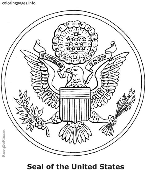 national symbols  usa coloring pages national symbols  usa