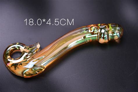 Exquisite Glass Big Dildo Cool Experience Male Artificial Penis Anal