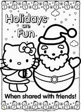 Coloring Pages Crayola Christmas Printable Melody Xmas Hundreds Hello Colouring Print Kitty Divyajanani Color Getcolorings sketch template