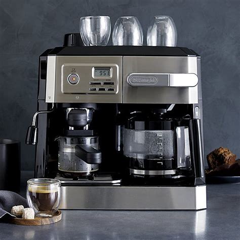 delonghi combination coffee  espresso machine crate  barrel miele coffee machine