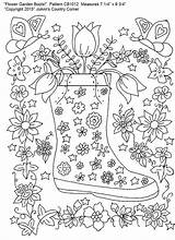 Coloring Adult Designs Stress Flower Garden Pattern sketch template