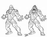 Bigfoot Coloring Pages Sasquatch Printable Finding Drawing Sketch Big Colouring Color Getdrawings Definition Drawings Designlooter Getcolorings Library Clipart Popular 610px sketch template
