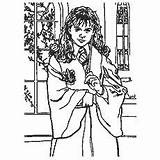Potter Harry Coloring Hermione Pages Granger Color sketch template