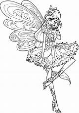 Winx Bloom Gratuit Butterflix Coloring Inspirant Värityskirjat Flora Fairy sketch template