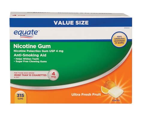 equate nicotine gum ultra fresh fruit mg ct walmart canada