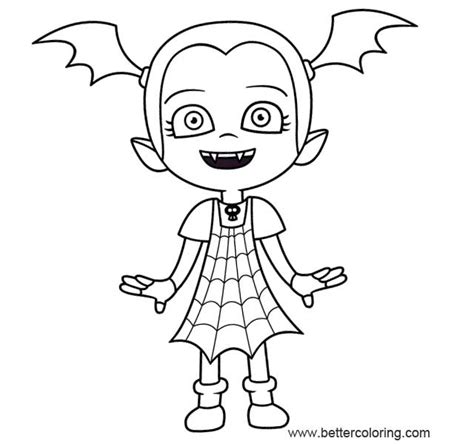 vampirina coloring pages outline image  printable coloring pages