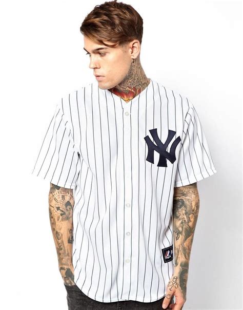 majestic ny yankees baseball jersey  asoscom camisas de beisbol ropa de beisbol ropa de