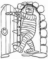 Coloring Pages Mummy Halloween Print sketch template
