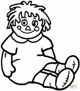 Coloring Doll Pages sketch template