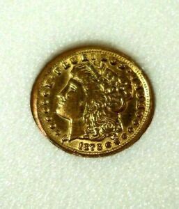 mini morgan dollar gold  gram mini collectible coin  rare latatk nm ebay