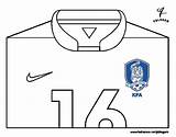 Calcio Mondiali Maglia Corea Acolore sketch template