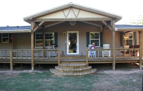 double wide mobile home front porch ideas sherrell brinkley