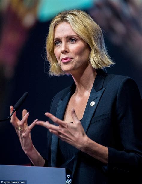 Charlize Theron Gives A Speech At The International Aids Conference