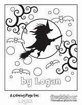 Frecklebox Coloring Pages Halloween Fun Personalized Getcolorings Getdrawings sketch template