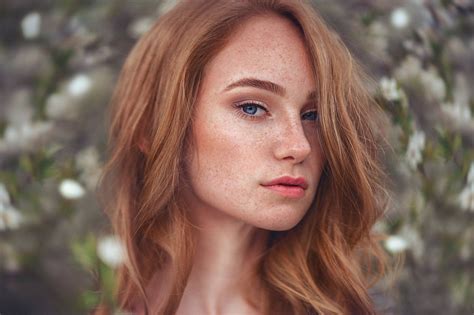 women freckles blue eyes redhead face outdoors wallpapers hd desktop and mobile backgrounds